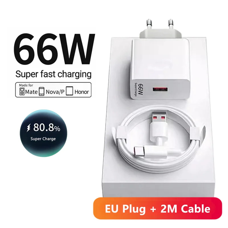 6A 66W Super Fast EU Wall Charger