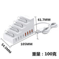 8 in 1 Multi-port Fast Charging HUB 4USB2.0 4TypeC PD charging strip Phone Charging Dock Station