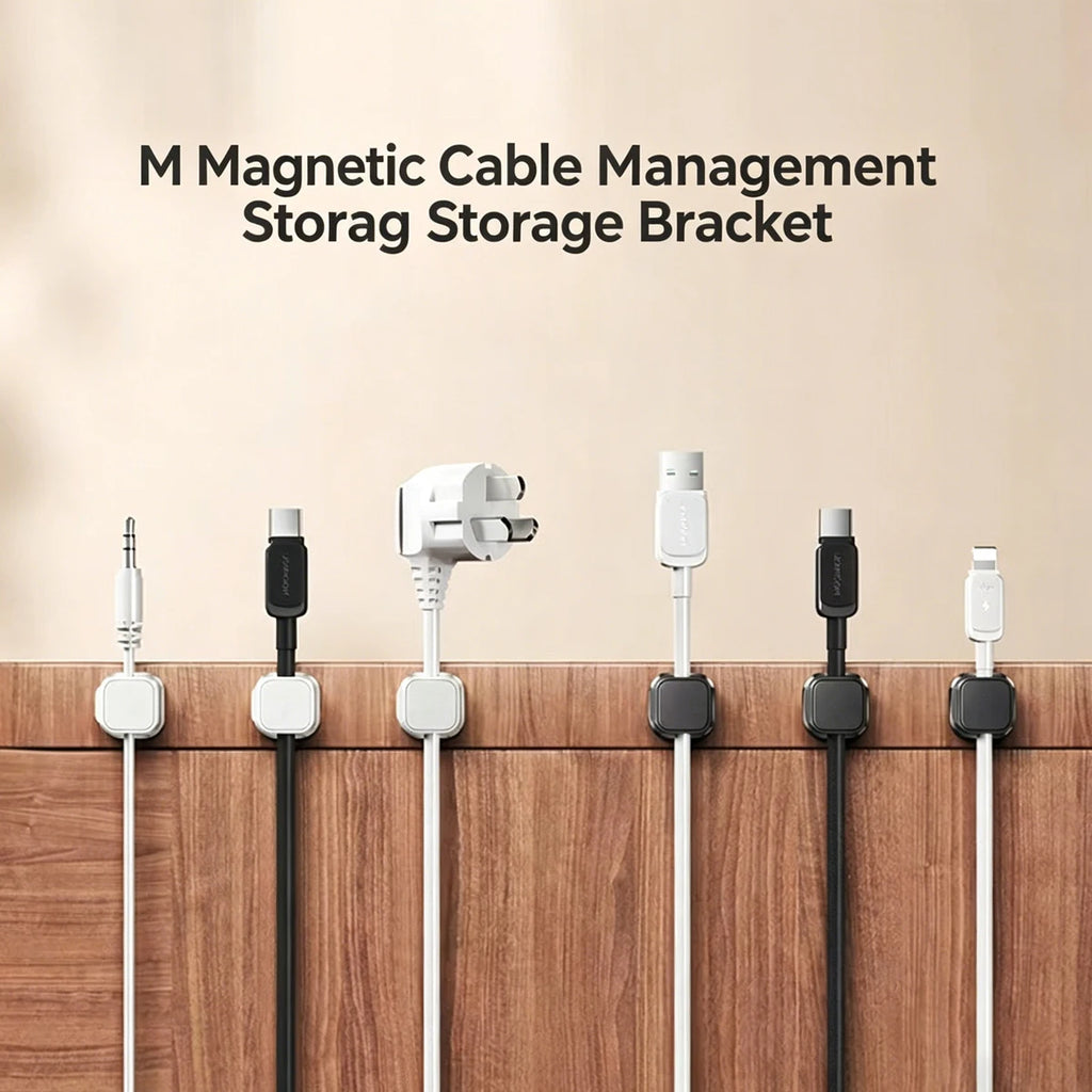 Magnetic Desk Cable Organizer Holder - Office Charging Cable Management Tool Fixed Clip Data Cable Organizer
