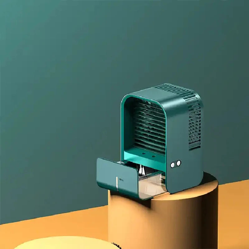 Portable Fan  Air Conditioning Mini Rechargeable USB Fan Desktop Spray Humidifier Home  Air Cooler For Room